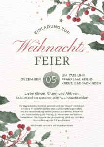 Einladung DJK Weihnachtsfeier 2025