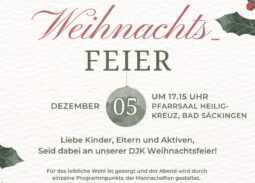 Einladung DJK Weihnachtsfeier 2025